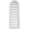 Ekena Millwork Round Top Surface Mount PVC Gable Vent w/ 2"W x 2"P Brickmould Sill Frame, 12"W x 32"H GVPRT12X3203SN - alternate 1